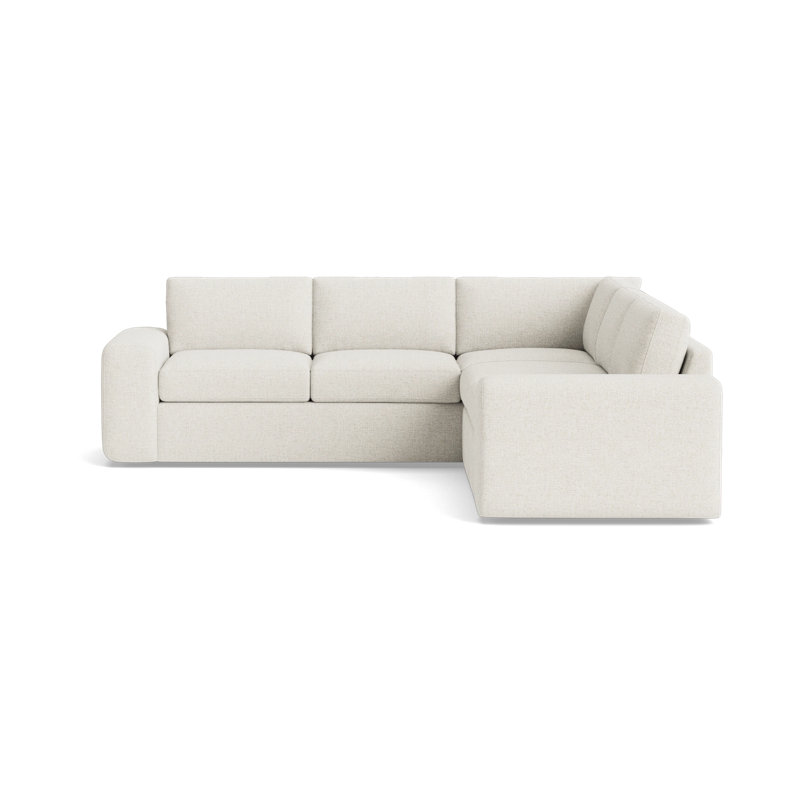 The OG Sectional, Plush Woven - Tan, Left Hand Facing