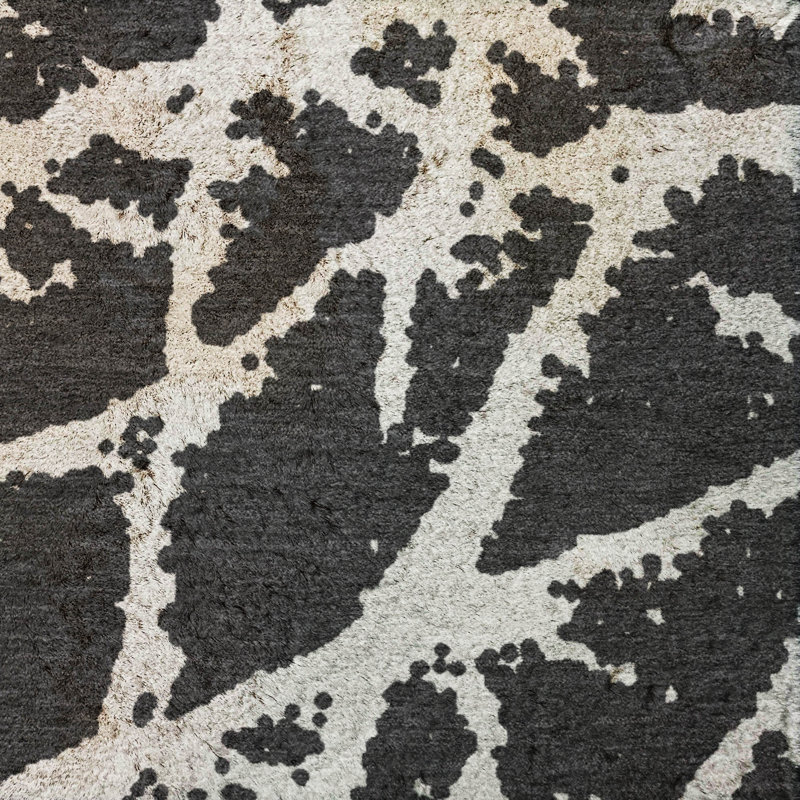 Tapis craquelé de première qualité ADS501, 10 pi x 14 pi, Noir