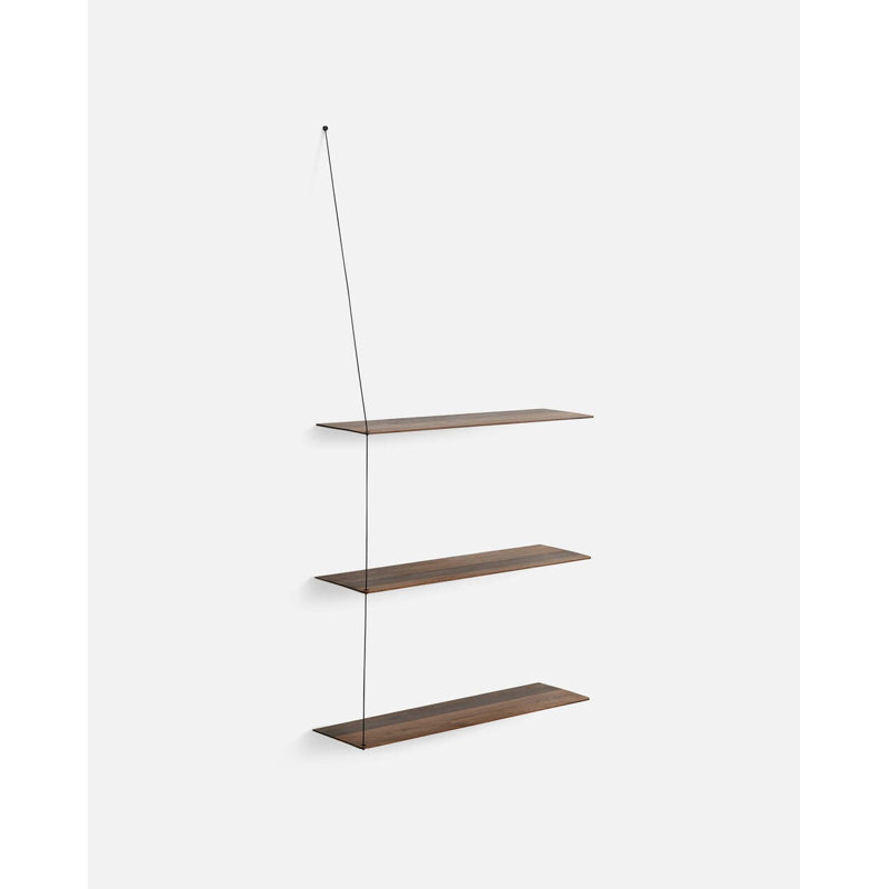 Stedge Shelf (80 Cm), Smoked Oak