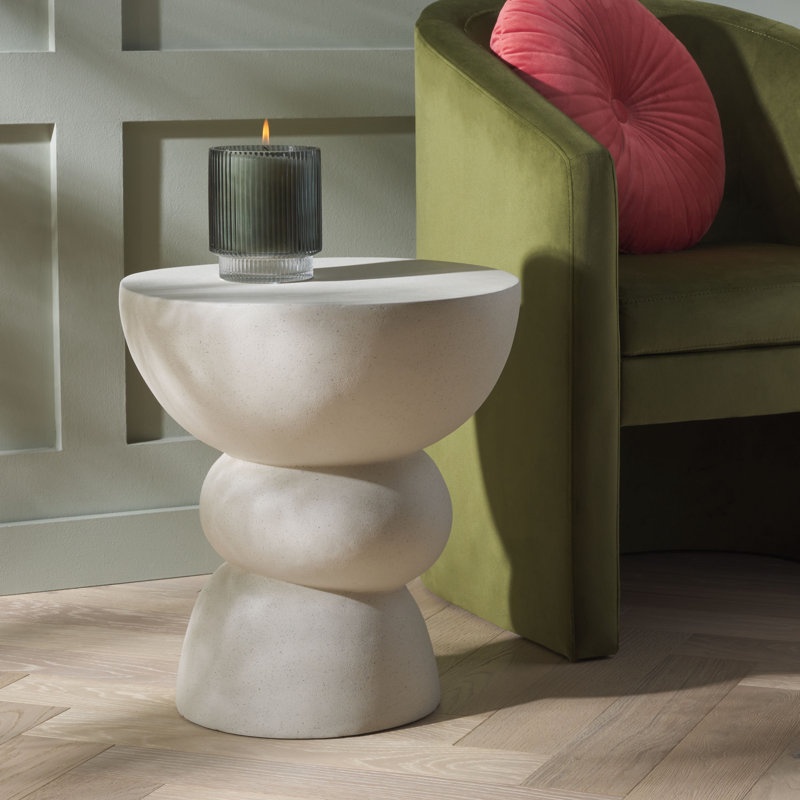 Erwin Accent Table, White