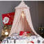 Lit à baldaquin pour les filles, princesse ronde dôme moustiquaire de rêve, chambre de filles, château, tente de jeu, maison suspendue, décoration, coin lecture