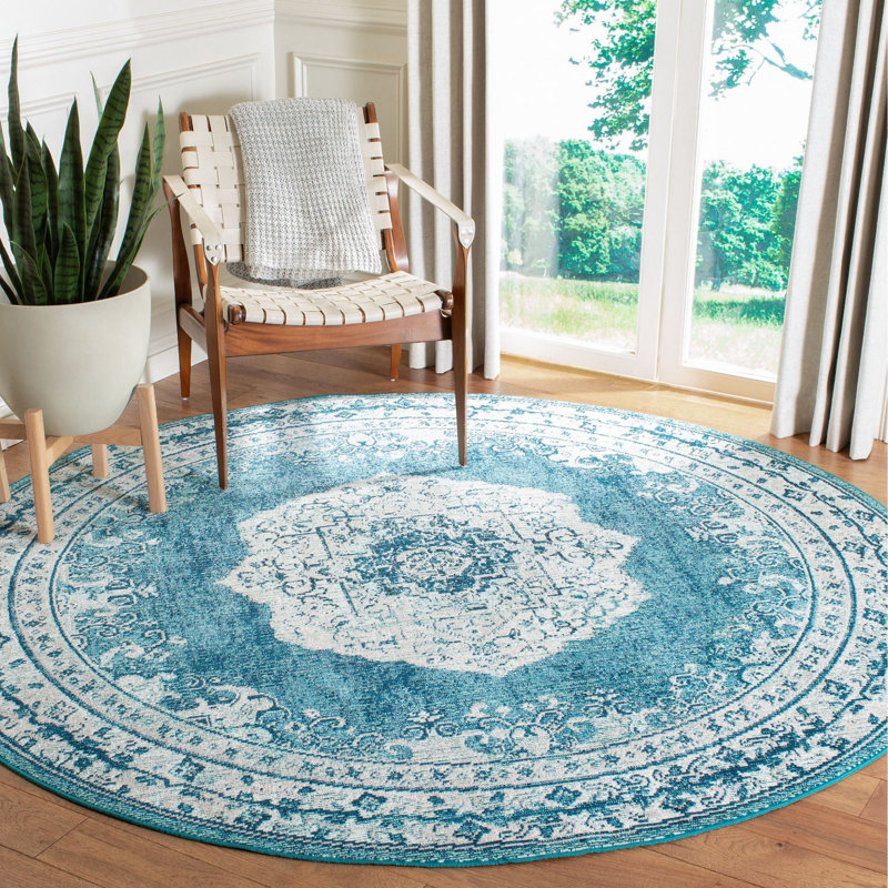Haneul Performance Oriental Rug, Round 7'