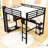 Metal Loft Bed with Wardrobe and Desk-96822139-96822137