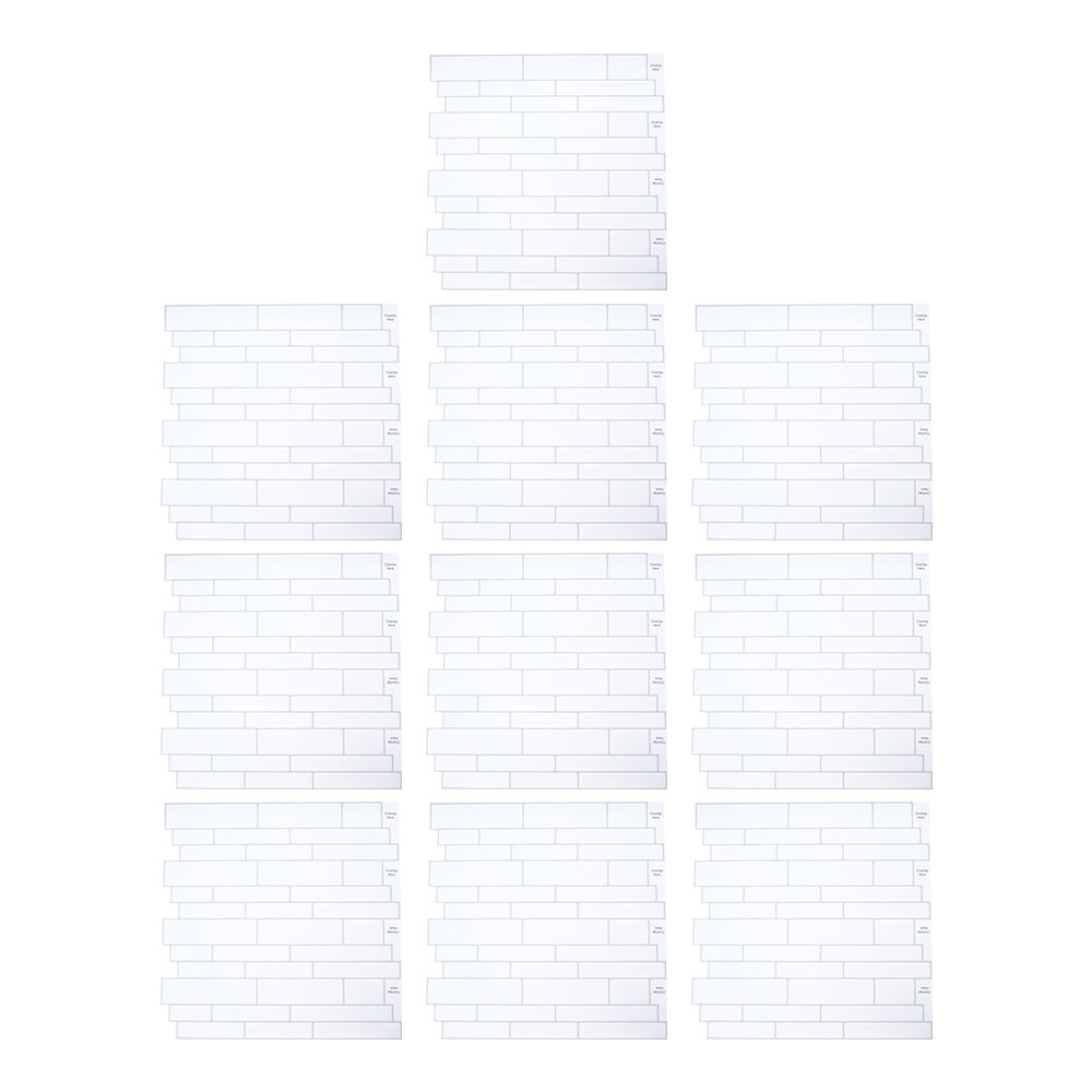 10Pcs Self-Adhesive Wall Tile Stickers