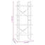 Book Cabinet Engineered Wood And Metal Medium-832632969