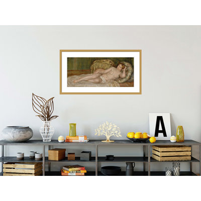 Nu sur les coussins aussi appelé Large Nude (Nu sur les coussins dit aussi Grand nu) par Pierre-Auguste Renoir