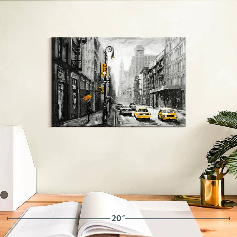 Sirci NYC - jaune pop, H 8 po x l 12 po