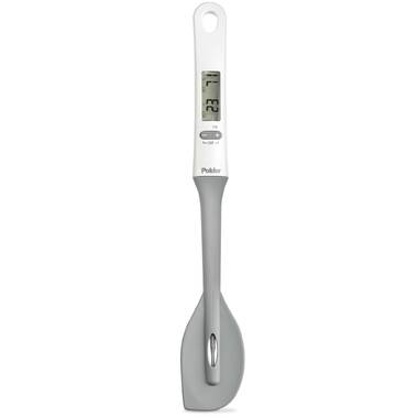  KitchenAid Curved Candy and Deep Fry Thermometer, Adjustable  silicone coated clip fits most cookware, Charcoal Gray: Home & Kitchen