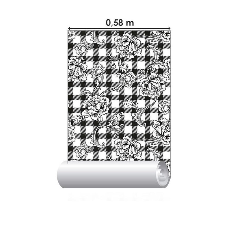 Rouleau de papier peint adhésif Bilton L 126 po x l 24 po