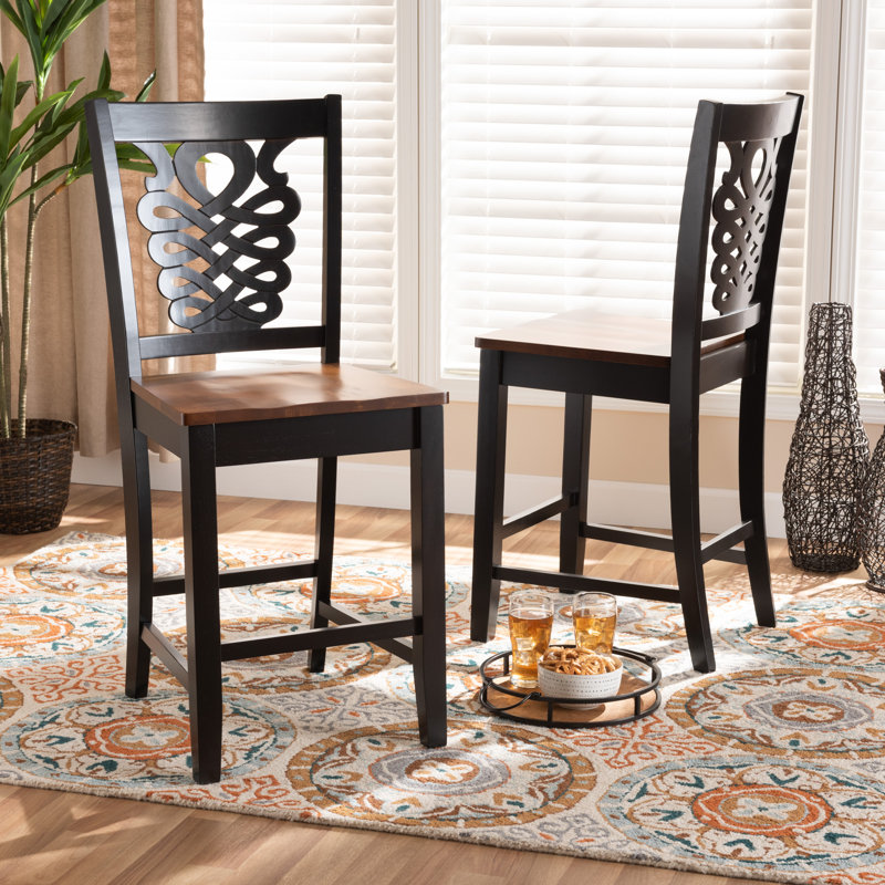 Solid Wood Counter Stool, Walnut