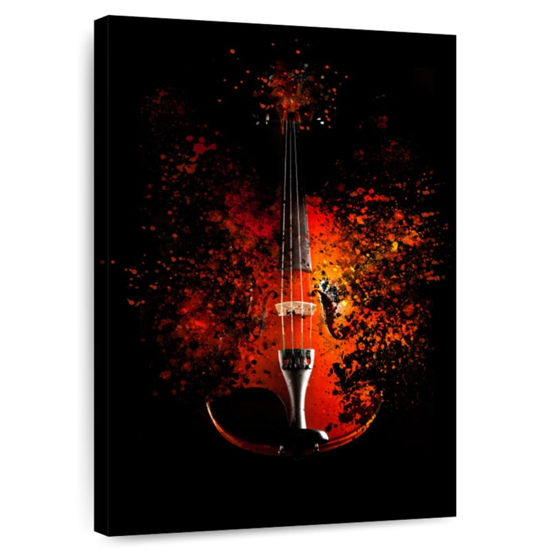 Abarca, effet de dispersion pour violon, H 36 po x l 24 po