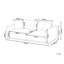 Tammis 3 Seater Velvet Sofa