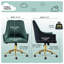 Chaise de bureau en velours Mariachristina-88632055