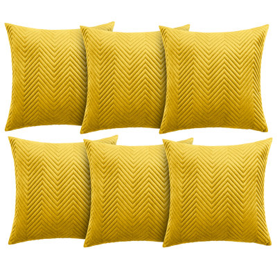 Aspire Homeware Embossed Square Velvet Cushion Cover