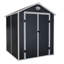 Andulah 6.3 ft. W X 6.2 ft. D Plastic Garden Shed