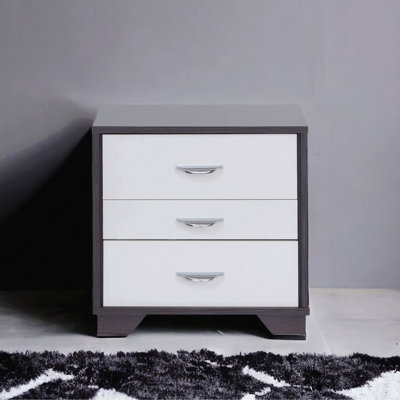 Table d'appoint blanche et noire