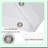 Snowflake Serenity: Durable White Polyester Shower Curtain with Gray Snowflake Pattern - Waterproof Bathroom Decor