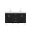 Ensemble de meuble-lavabo double autoportant 60 po Avalia-300837012