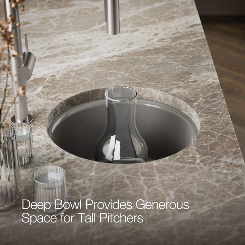 Porto Fino™ Top-Mount/Under-Mount Bar Sink, Thunder Gray