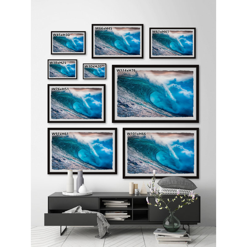The Perfect Wave - Single Picture Frame Print, 20cm H x 30cm W