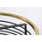 Luminaire suspendu cage en laiton huilé 15 pouces Milly 3 lumières