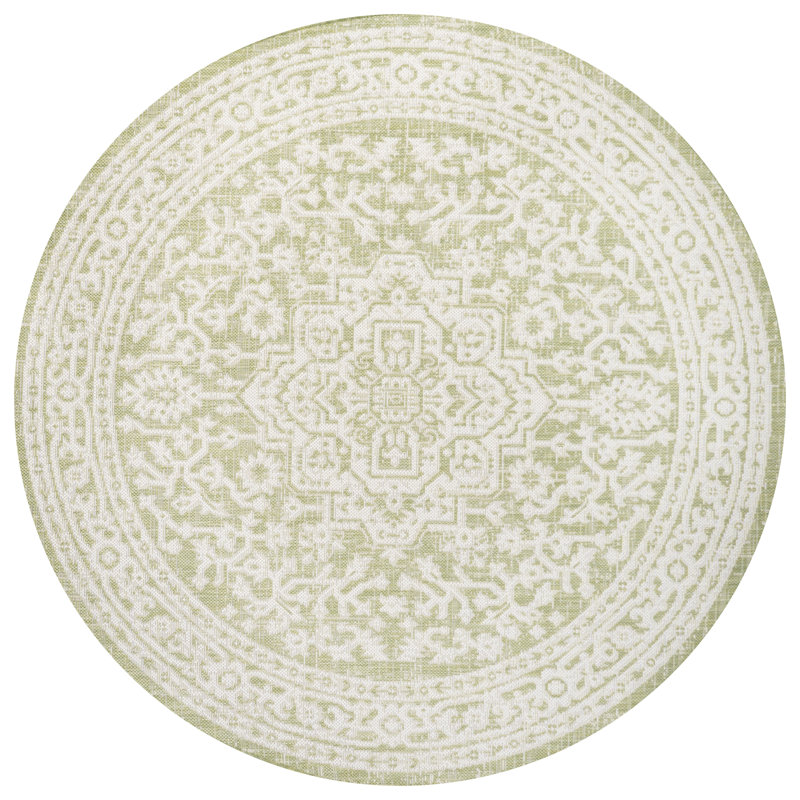 Tapis intérieur / extérieur Moten, Rond 5 pi 3 po