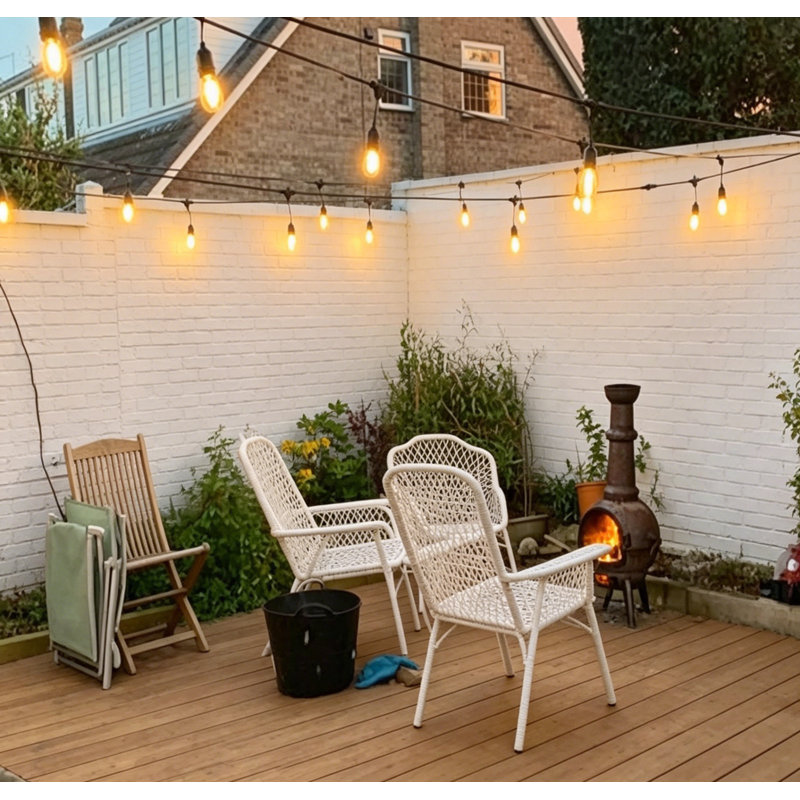 String Lights for Outside Remote and Dimmer, 3 Light Modes Timer, 100FT Remote