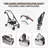 Foldable Pet Stroller With Separable Carrier And 360° Rotating Wheels-122632861