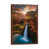 Classic Brown Wood Framed Canvas