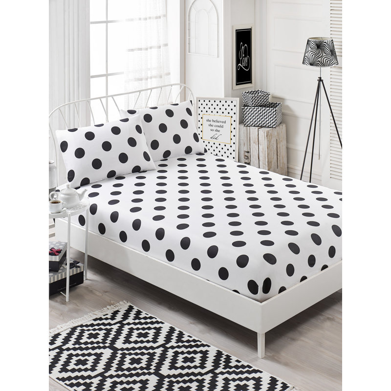 Premium Double Sheet Set, 54 x 75 | 65% Cotton / 35% Polyester, 120 Thread Count | Machine Washable, Envelope Closure Pillowcases, Button Closure Duvet Cover | Soft, Durable, and Stylish Bedding Solution