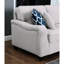 Canapé modulaire en L gris de 7 pièces modulaire en L de 125 po et flexible, 6 coussins décoratifs, pieds en plastique, configuration de siège à ressorts ensachés avec choix élégant