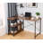 Kershner Home Office Desk with Bookshelf - 3-Tier Shelf Desk & Workstation