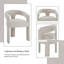 Ensemble de 2 chaises d'appoint en chenille blanche Gamarya