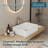 19 5/8" L x 13 11/16" W White Fluted Ceramic Vessel Sink, Rectangular Above Counter Bathroom Sink with Vertical Ribbed Design