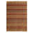 Lush Striped Red Flatweave Wool Area Rug-16327782