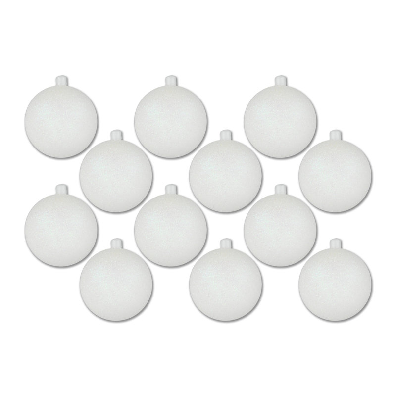 Shatterproof Ball Ornament, Blanc