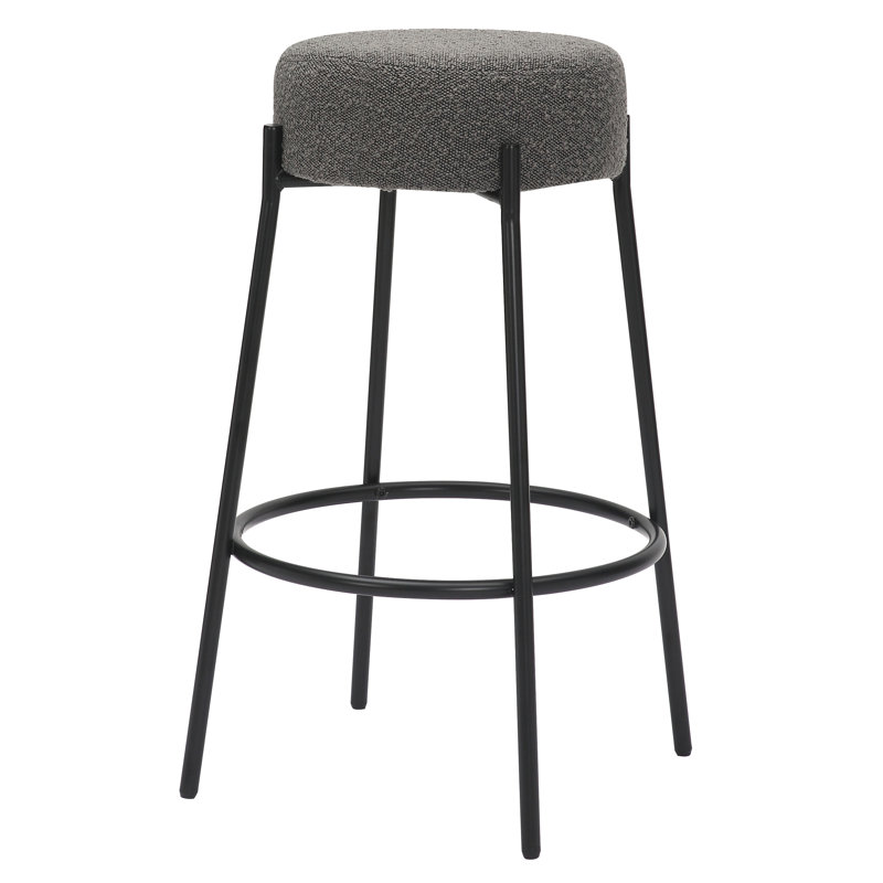 Rogina Upholstered Counter Stool, Grey