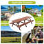 Spacious Wooden Patio Dining Sets, Rustic Style, For Grand Gatherings