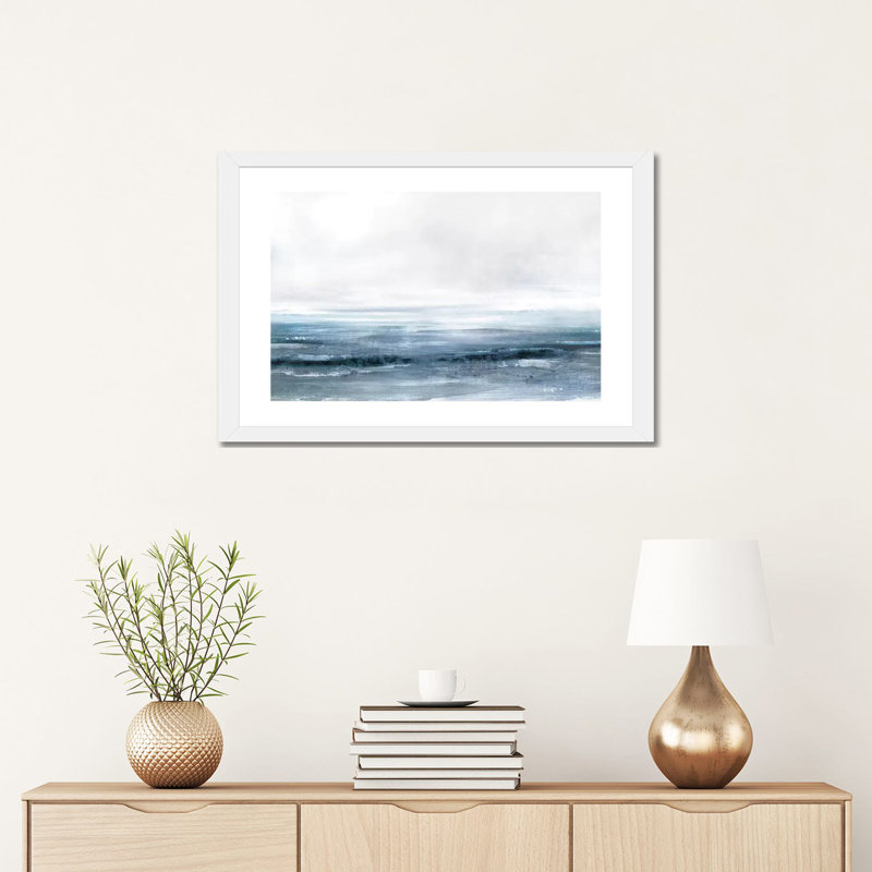 Impression, "Dreams" par Dan Hobday, Papier encadré blanc, Blanc, H 16 po x l 24 po x P 1 po