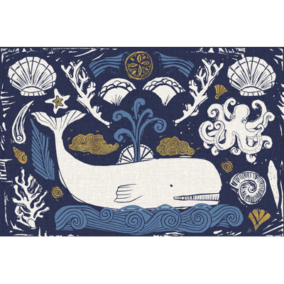«Primitive Sea I» par Daphne Brissonnet, impression sur toile tendue