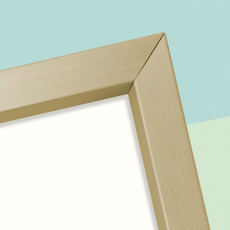Ailisa Metal Picture Frame, Photo Frame with Ivory Mat, Horizontal and Vertical Formats for Wall, 8" x 10", Gold