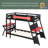 Bunk Bed With Two Built-In Gaming Desks, USB Desktop Ports & Pegboard Organizer, Gaming Bunk Frame For Gamer-250272356-250272358