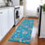 Tapis bleu sarcelle lavable à la machine intérieur / extérieur Chayden ACN1006-99126623