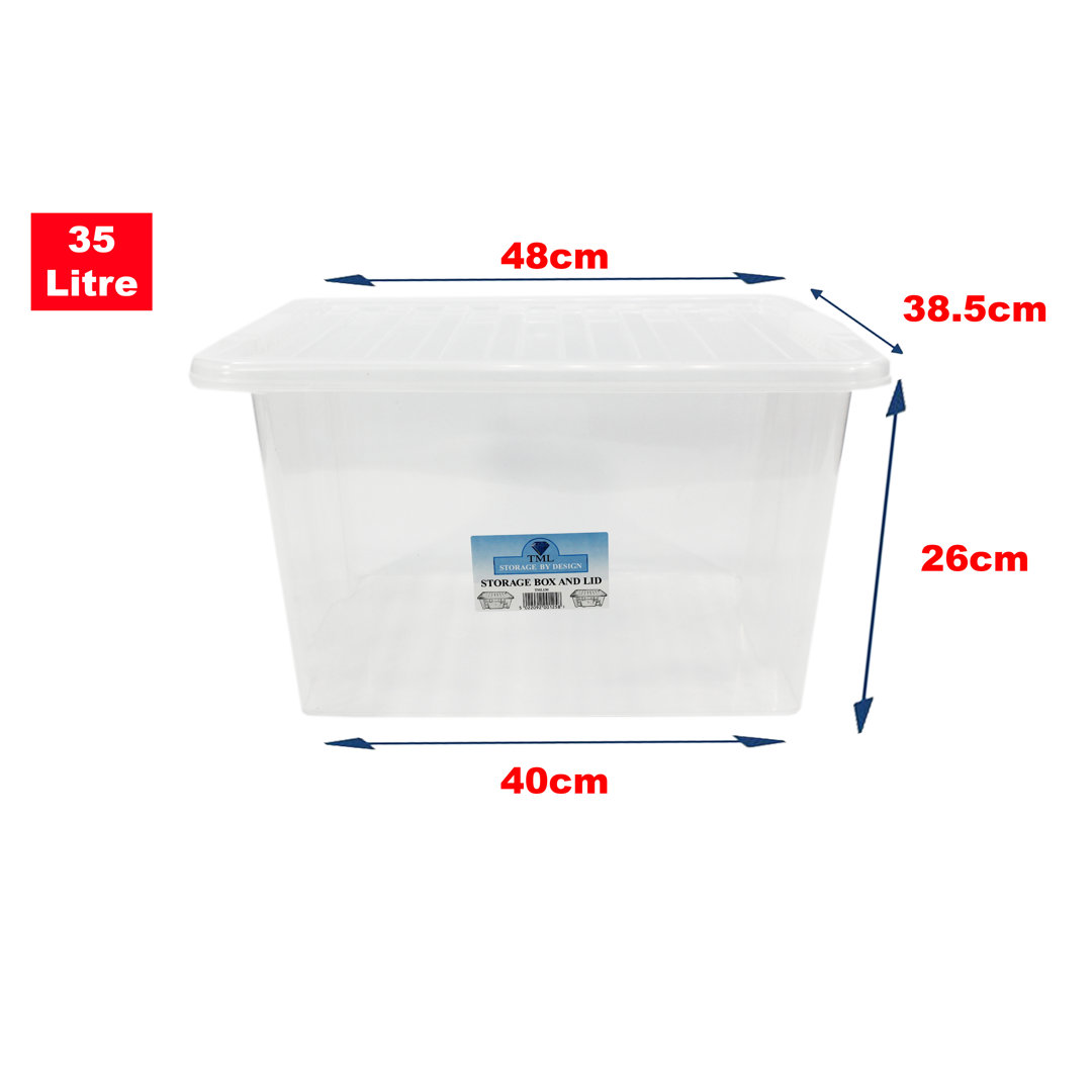 35 L Plastic Storage Boxes