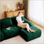Canapé modulaire moderne en forme de L, tissu en flanelle, canapé surdimensionné à 4 places, repose-pieds mobile, connexion à boucle, conception antidérapante, sans assemblage