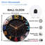 Horloge murale colorée Art DesignDesign pour la maison - Horloge murale moderne en verre 12 po