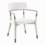 Chaise en bois brossé et tissu avec détails métalliques - ensemble de 2-2054707715-2054707713