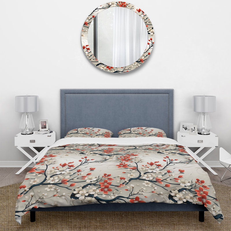 Ensemble de housse de couette oriental Asian Minimalisme I - Oriental, Housse de couette pour très grand lit et 2 très