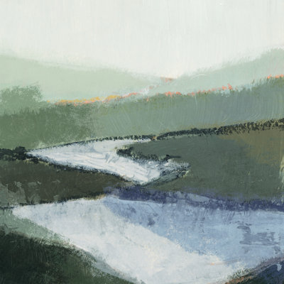 Riverbend Landscape II by Victoria Barnes - Wrapped Canvas Painting