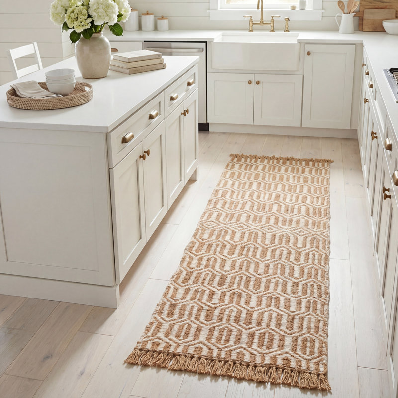 Oakland Fibre Hand-Woven Natural/Ivory Area Rug, Runner 2'3" x 8'